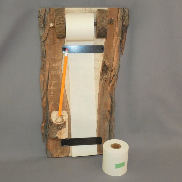 Rustic Reclaimed Wood Memo Pad, Paper Roll Memo Board, Message Center - Picture 1 of 5